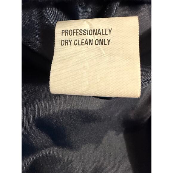 Vintage Young Gallery Navy Wool Military Coat Women’s Size 8 Double Breasted - Picture 9 of 9